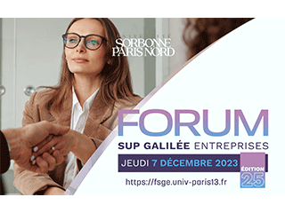 25 ème édition du Forum Sup Galilée Entreprises : venez trouver votre stage