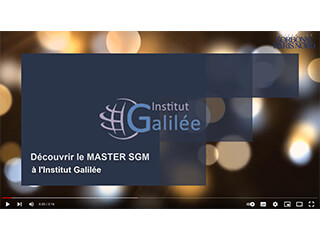 Découvrez le Master SGM à l’Institut Galilée